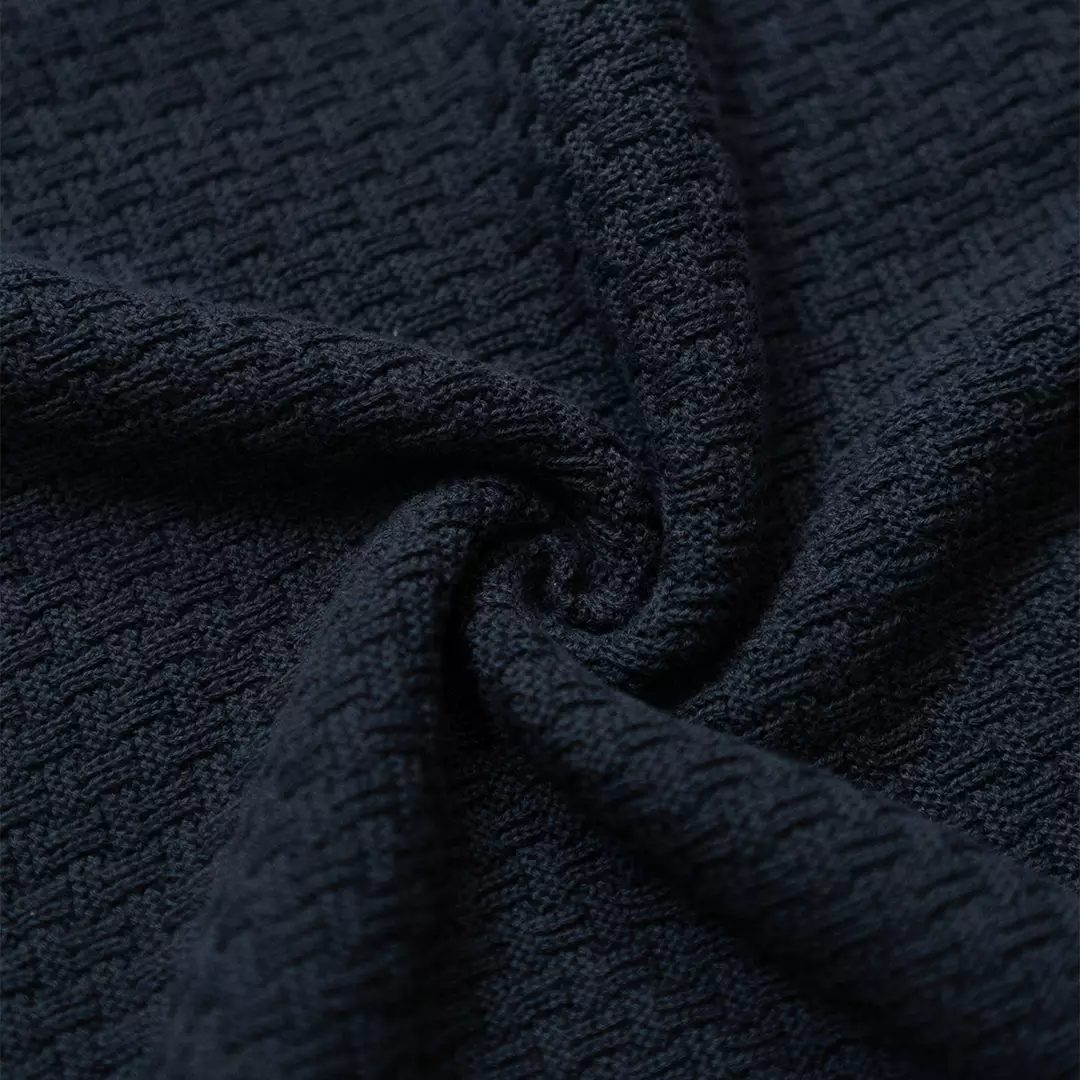 Kale ROGER NAVY / Atasan Rajut Pria / Sweater Rajut Tangan Pendek / Baju Pria