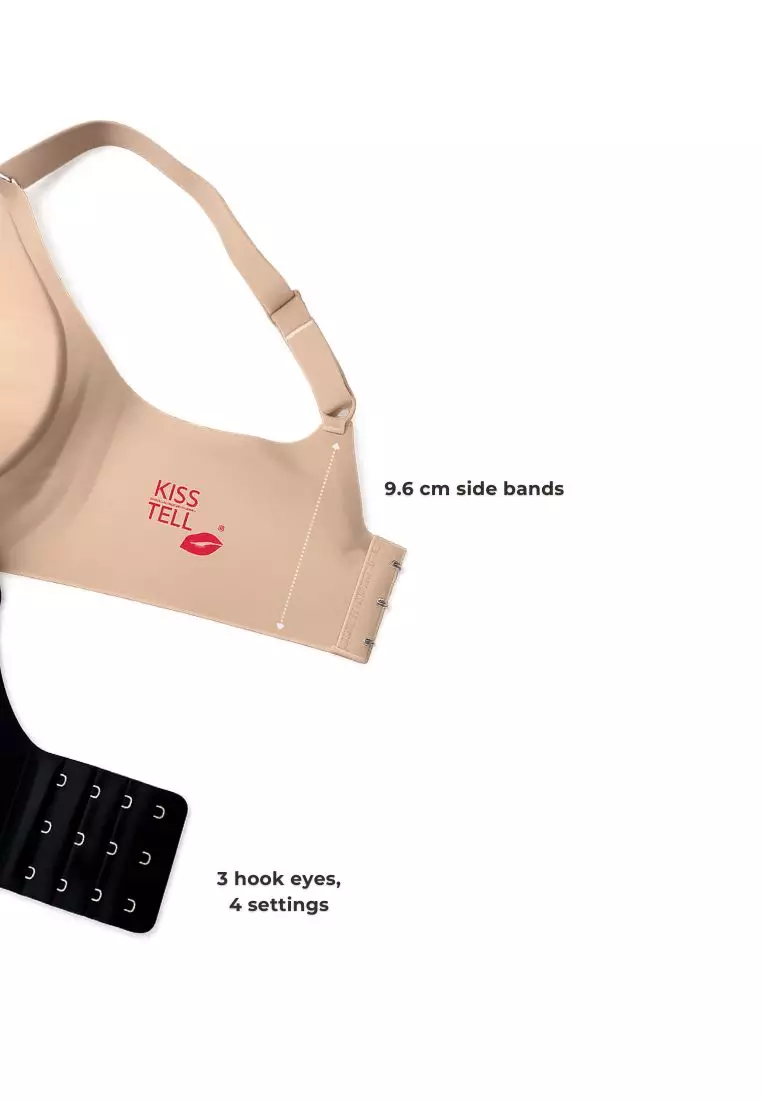 Premium Melanie 2.0 Seamless Wireless Padded Support Bra in Nude