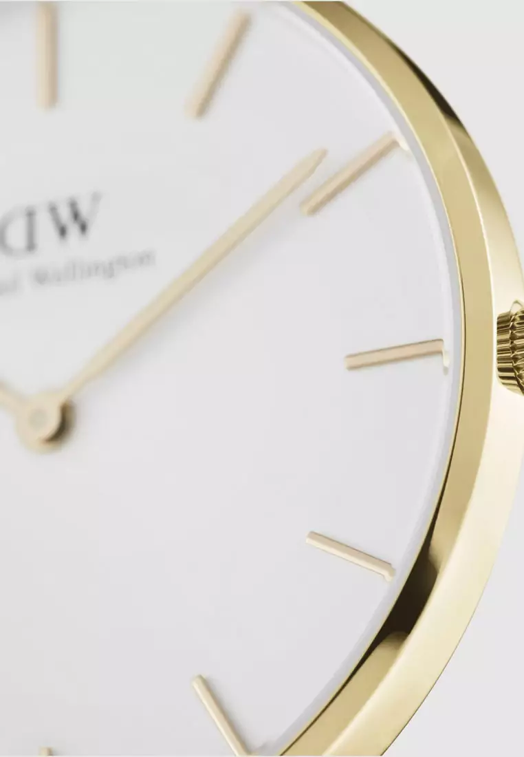 Petite Evergold 32mm Watch White dial Mesh strap Gold jam tangan perempuan jam tangan wanita Watch for women DW