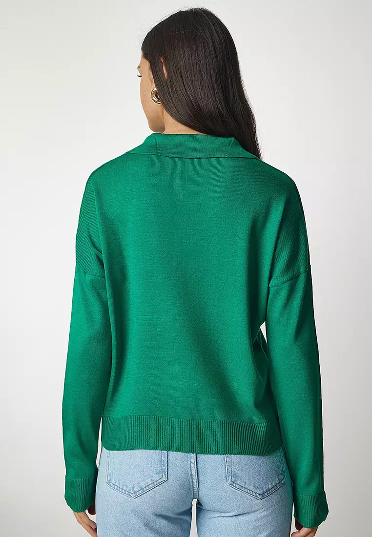 Basic Polo Collar Sweater