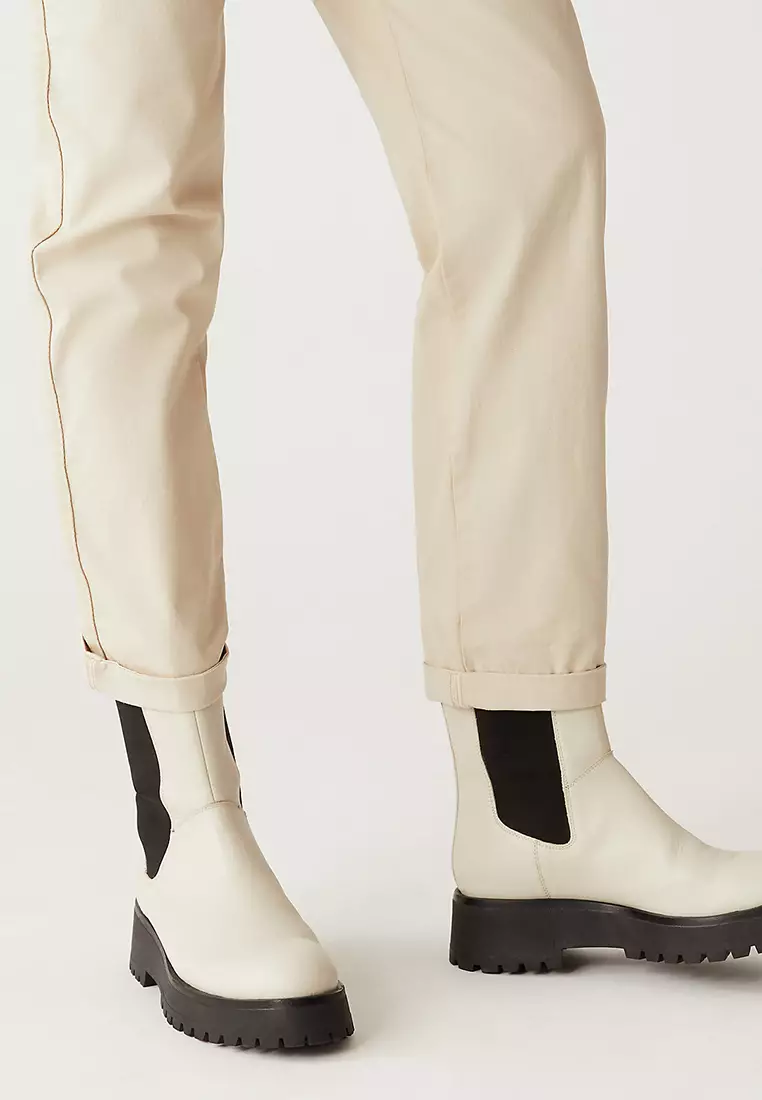 Cotton Rich Tea Dyed Slim Fit Chinos