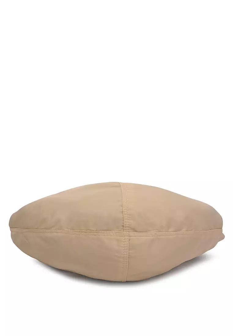 Tas Bahu Mini Gesper Klip dalam warna Krem