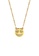 ZITIQUE gold Women's Diamond Embedded Smile Face Necklace - Gold 744D0AC77E3E6BGS_1