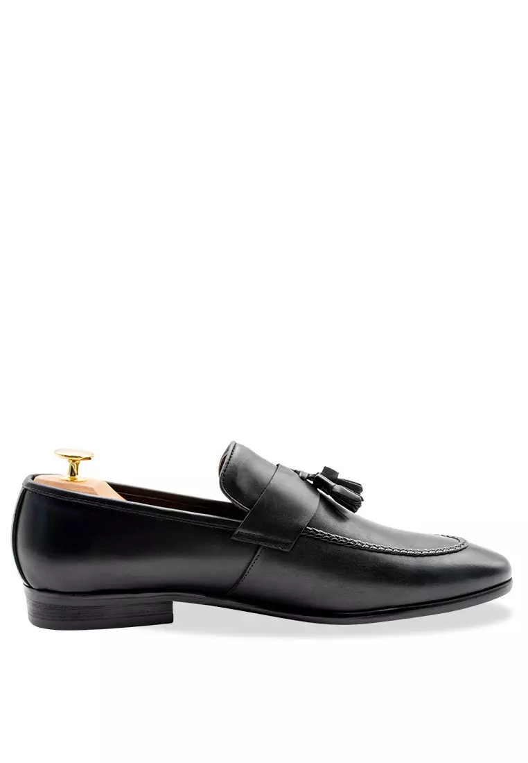 Pure navy amaya leather on sale loafers