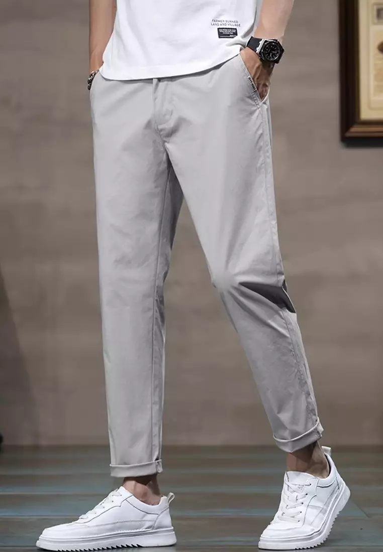 Elasticated Waist Slim Pants