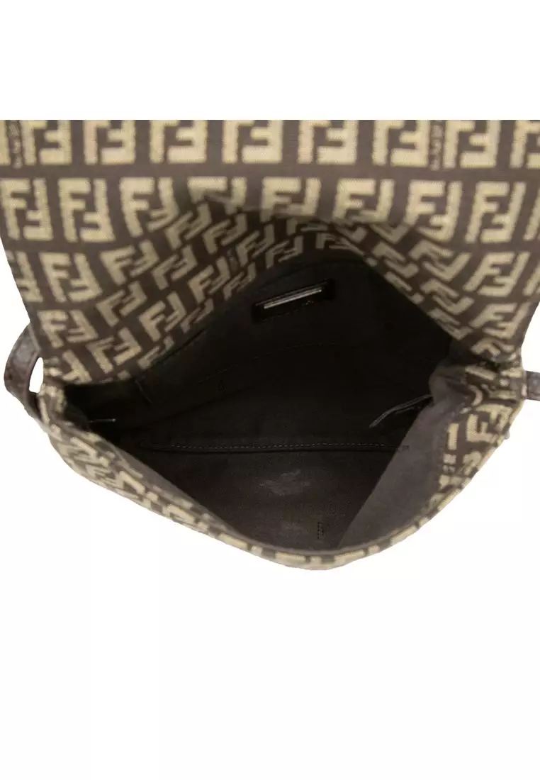 Pre-Loved Fendi Zucchino Canvas Crossbody