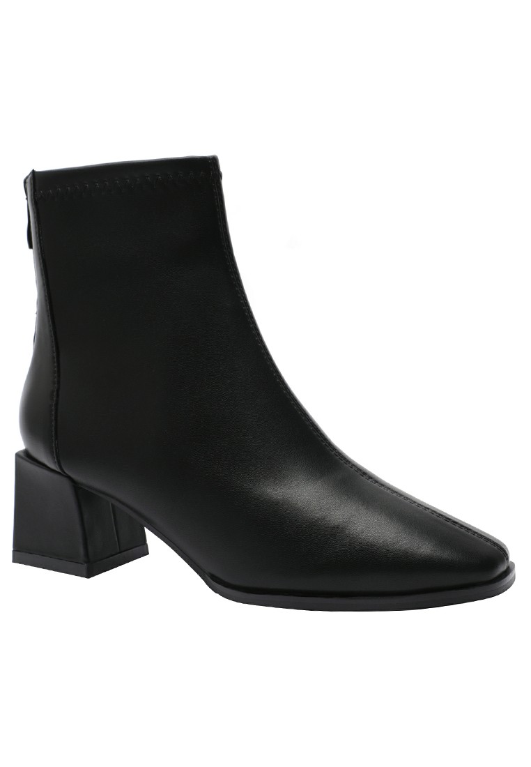 Synthetic Leather Mid Ankle Boots 2156-2