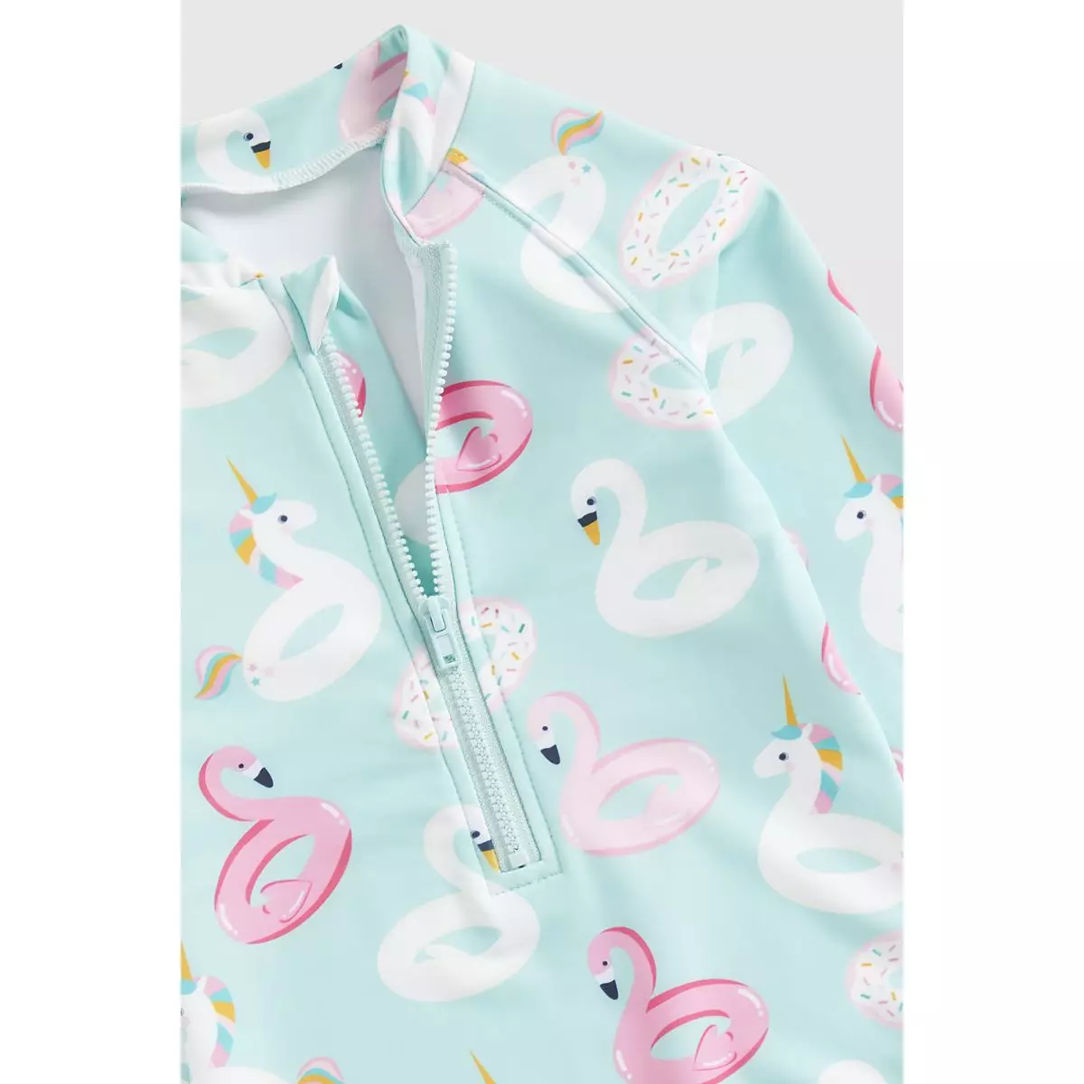 Mothercare Aqua Sunsafe Swimsuit - Baju Renang Anak Perempuan (Biru)