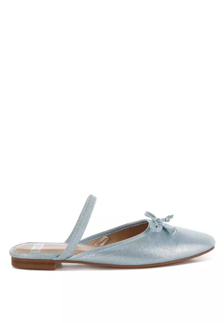 Discount on Rag & CO.  shoes - SKU: Glitter Ballet Mules in Baby Blue