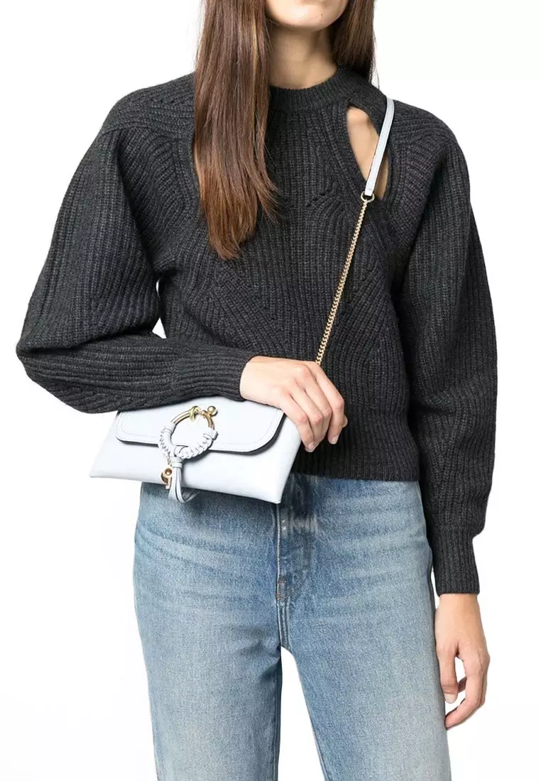 Buy See by Chloe See By Chloe Joan Evening Bag Chain Wallet for Women in Graceful Blue Online