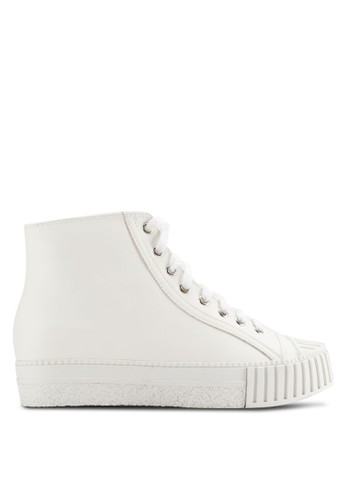 High Cut Platform Laced Up Sneakers