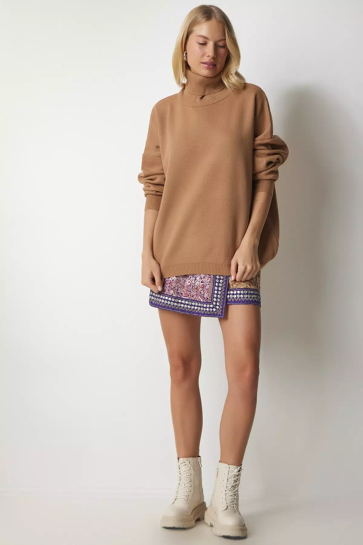 Turtleneck Knit Sweater