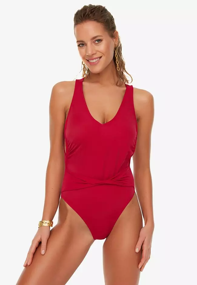 Buy Trendyol Front Twist Swimsuit 2024 Online ZALORA Singapore