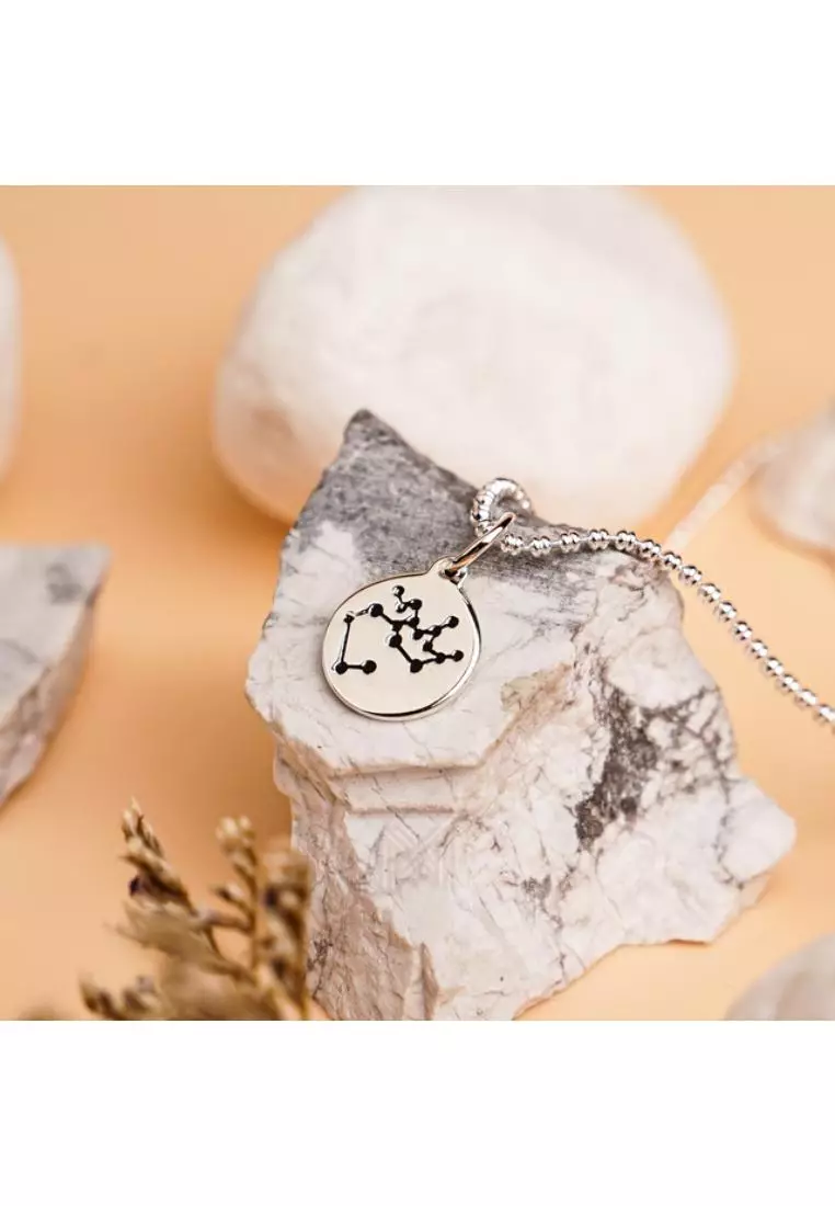 Match The Stars Sagittarius Celestial Constellation Silver Pendant with 925 Sterling Silver