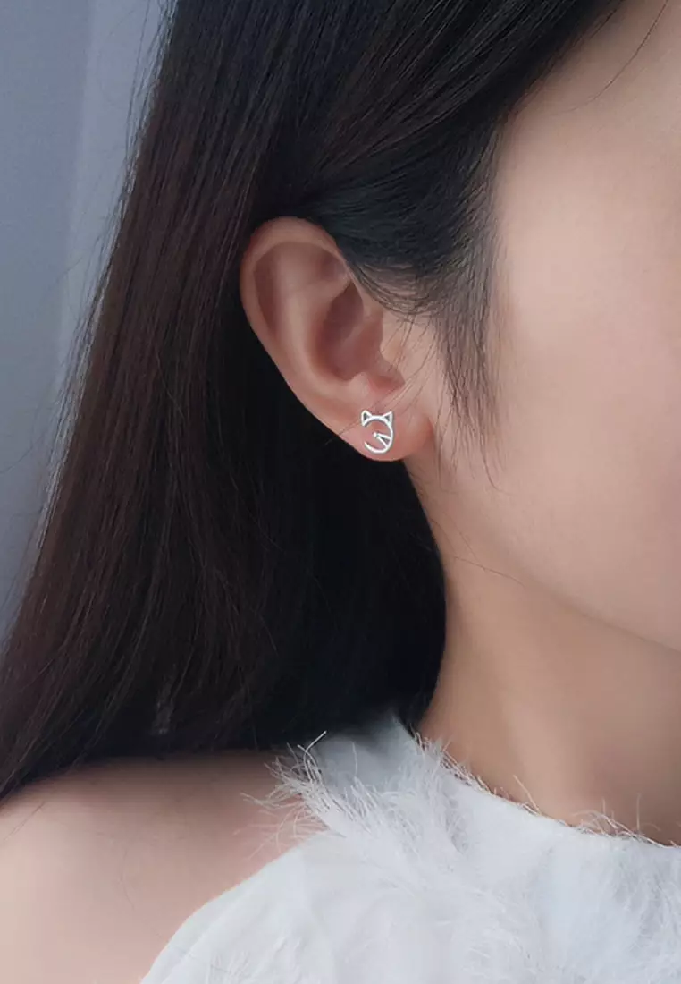 Cat ear clearance earrings