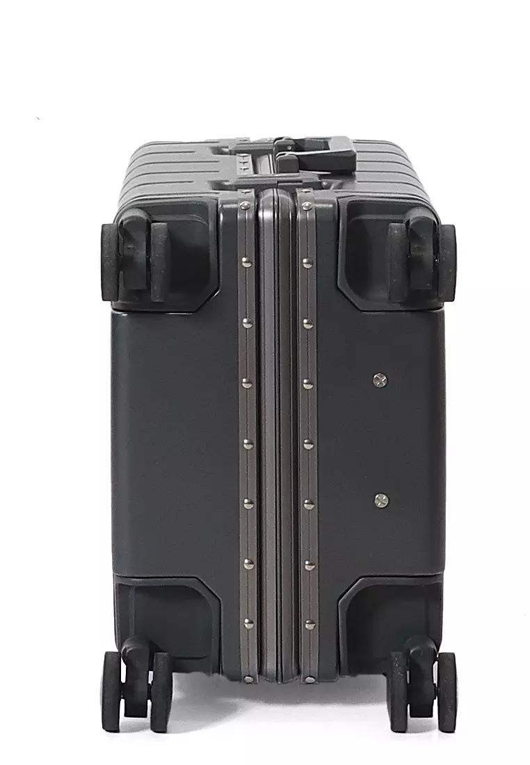 Barayev Koper Alumunium Frame Size 20 Inch Travel Bag Unisex TSA Lock Material Polycarbonate ORIGINAL - Grey