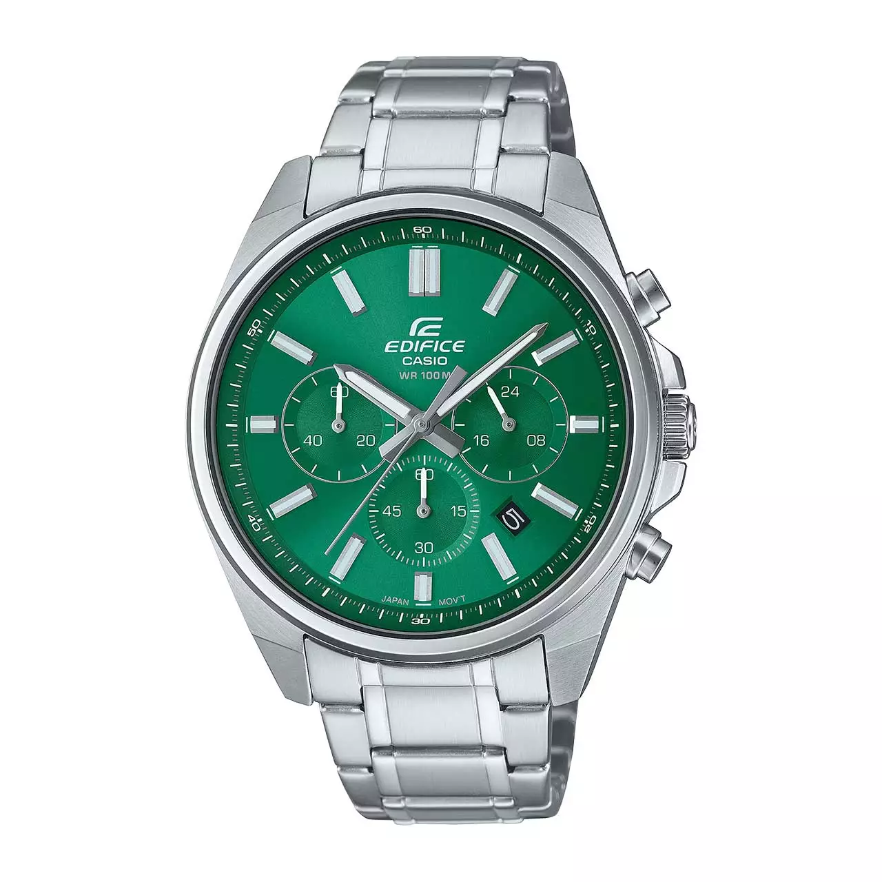 Casio Edifice Jam Tangan Pria - Silver Green - Stainless Steel - EFB-109D-7AVDF