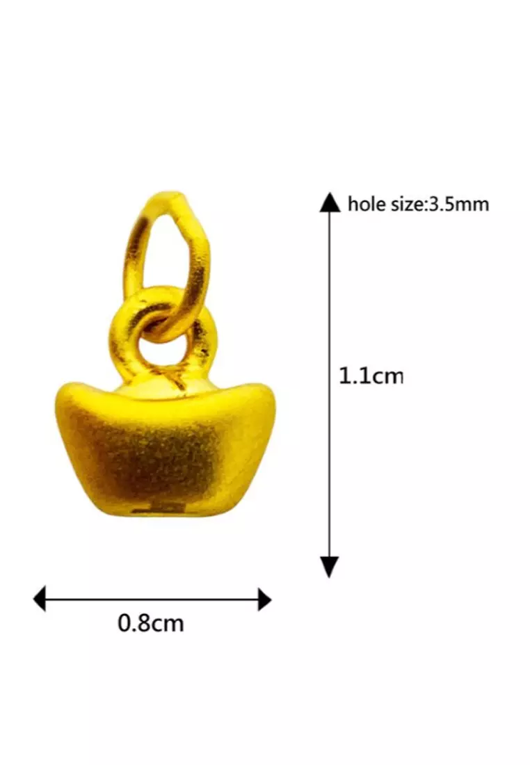 LITZ 999 (24K) Gold Pendant EP0371 (0.76g+/-)