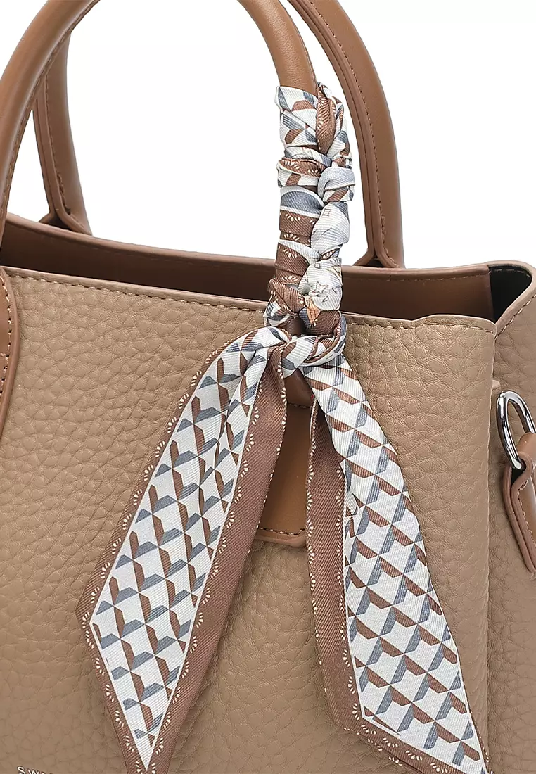 Women's Top Handle Bag / Sling Bag / Crossbody Bag - Khaki