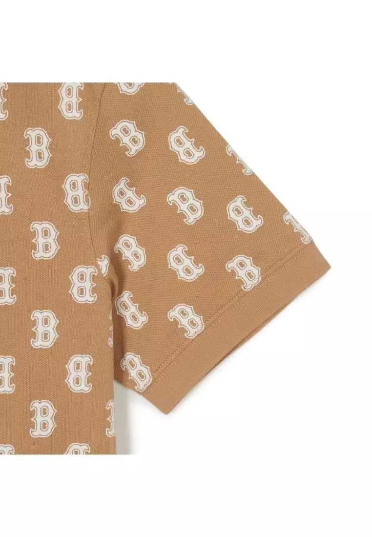 CLASSIC MONOGRAM ALL OVER POLO T-SHIRTS BOSTON RED SOX