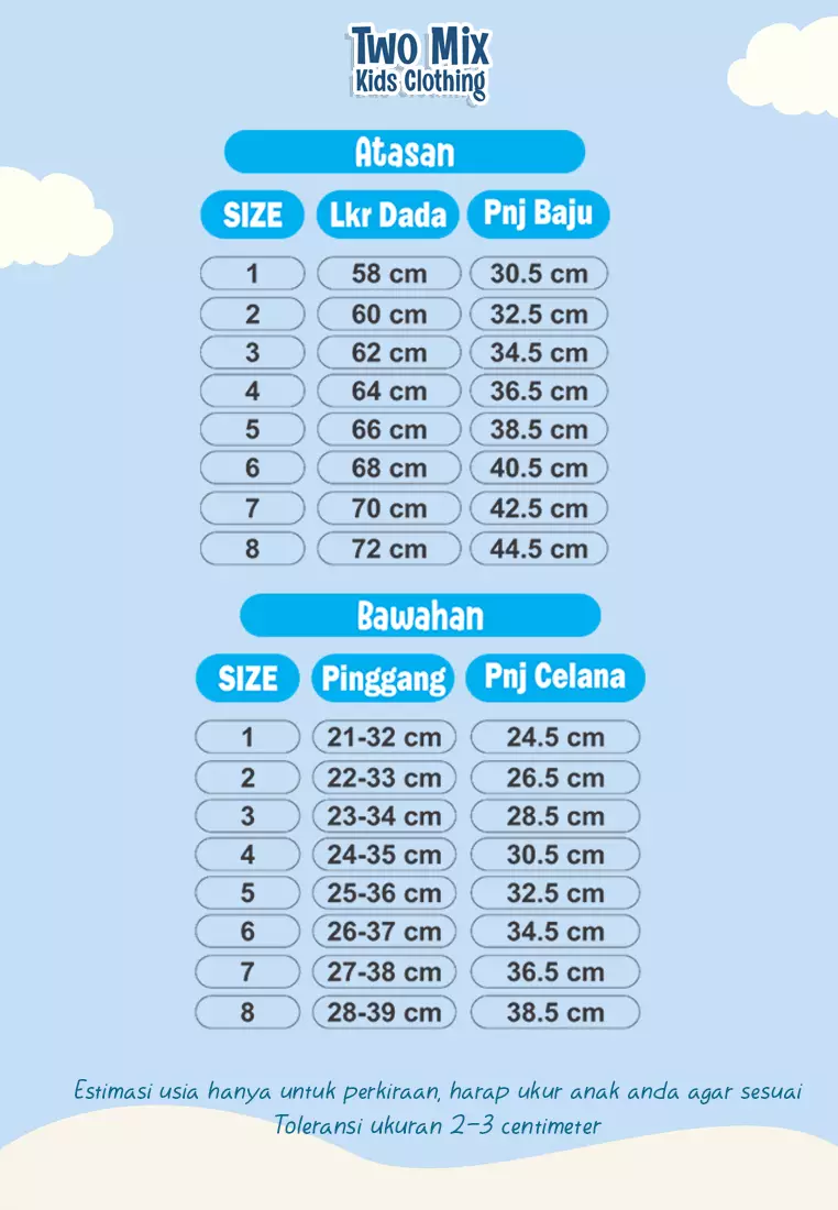 Two Mix - Baju Setelan Anak Laki Cowok Lebaran 1-8 Tahun 4330A Benhur