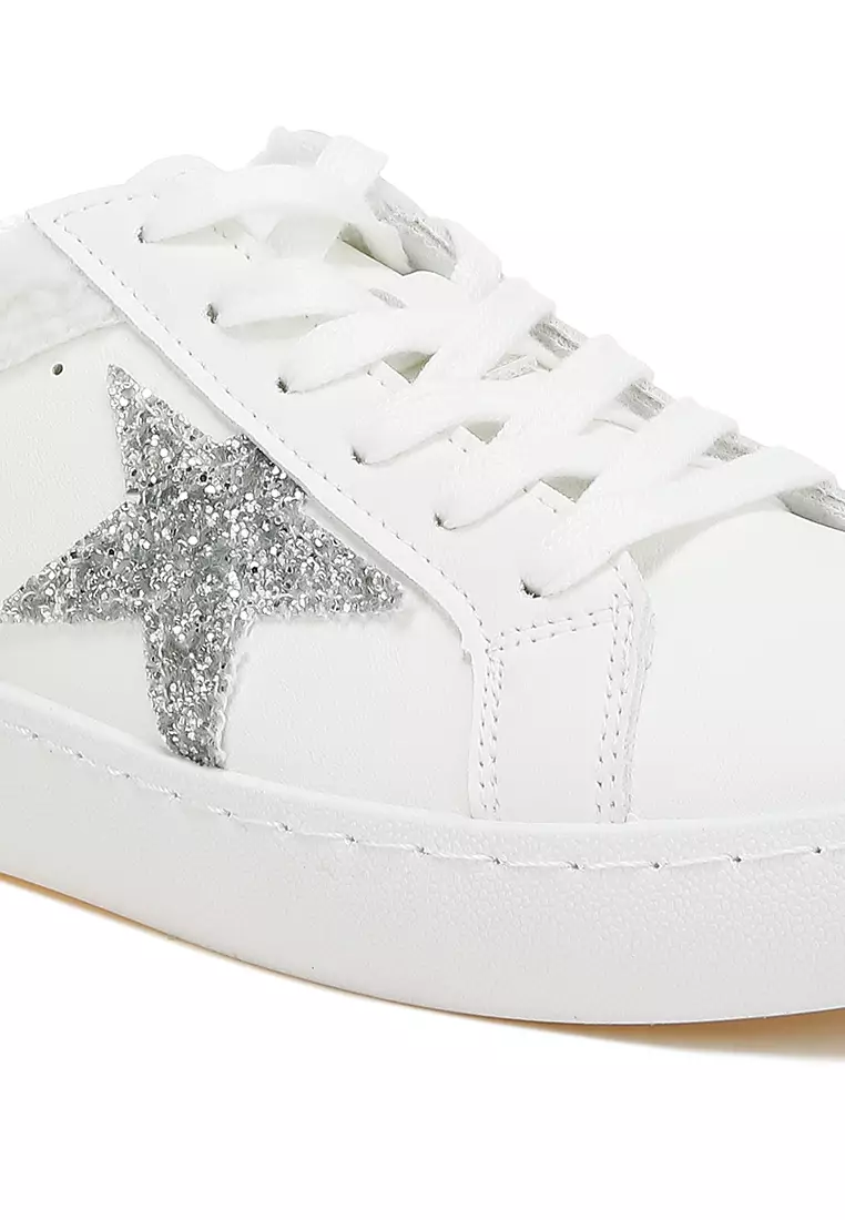 Fur Collar Slip On Sneakers in White