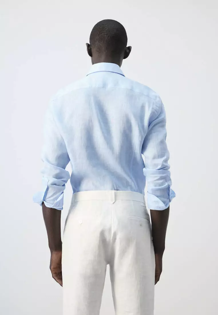 100% Linen Slim-Fit Shirt