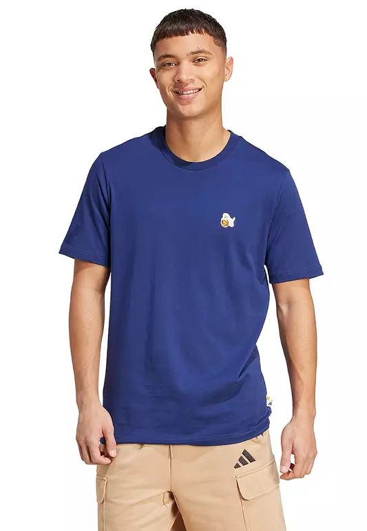 Dog Hoop Patch Graphic T-Shirt
