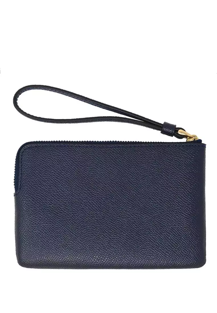 Corner Zip Wristlet - Midnight Navy