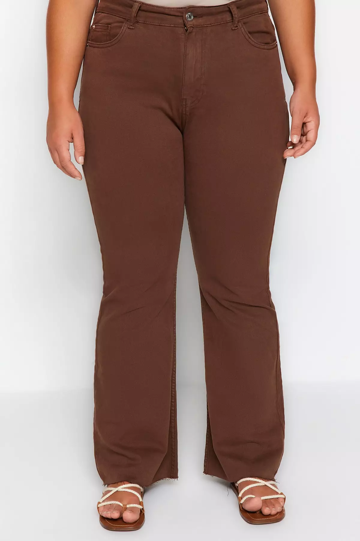 Cut-Out Spanish Fit Denim Jeans
