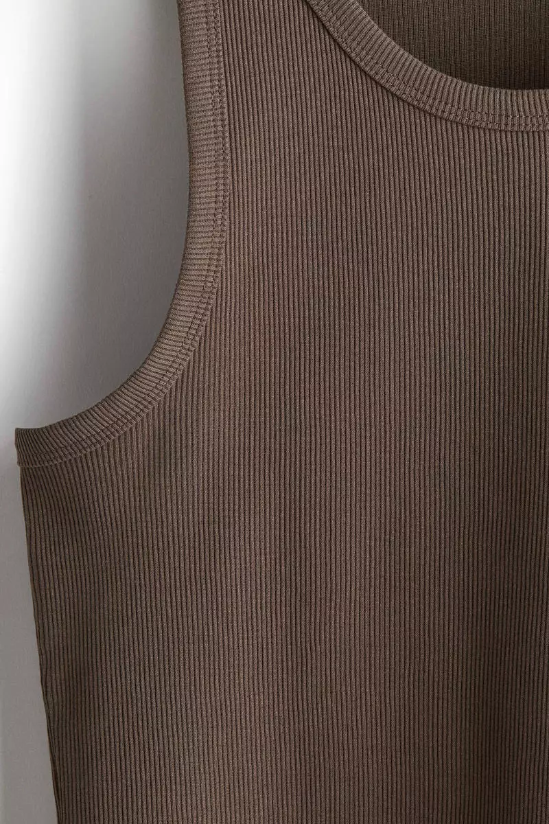 Slim Fit Ribbed vest top