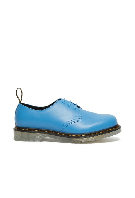 Dr. Martens 藍色透明底3孔馬丁鞋
