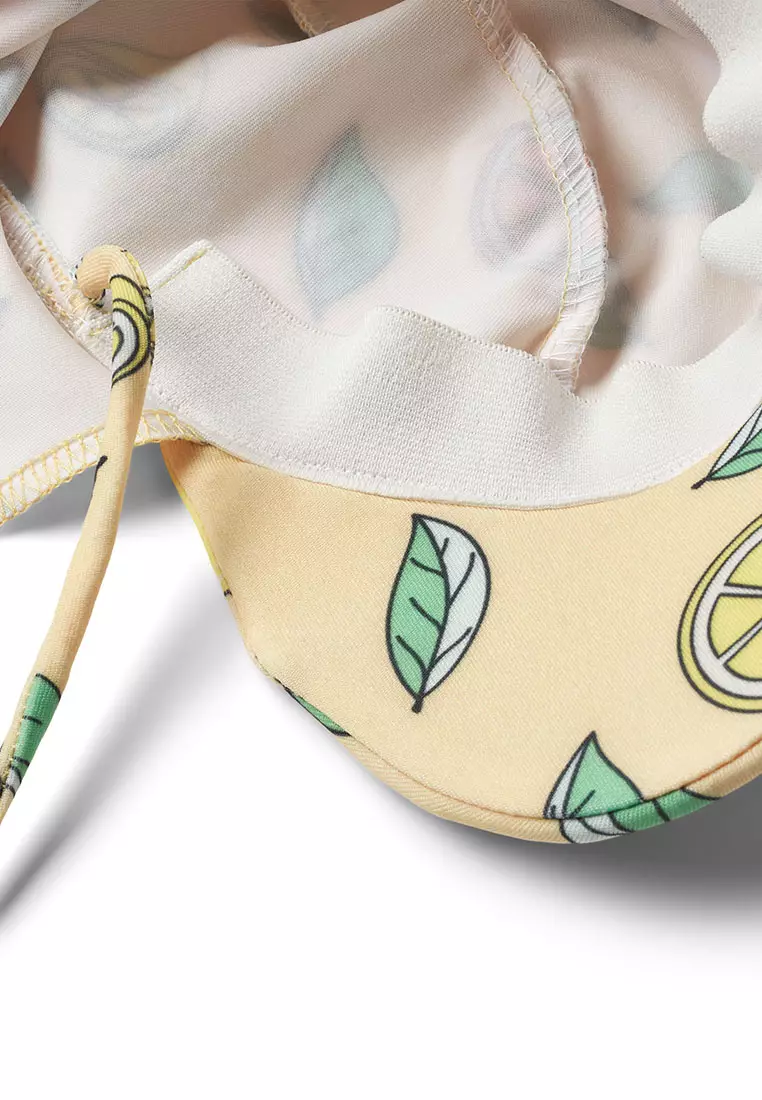 UV50 sun hat with lemons and oranges