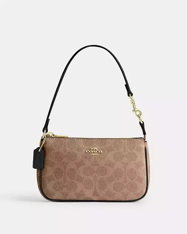 Nolita 19 In Signature Canvas Gold/Tan/Brown