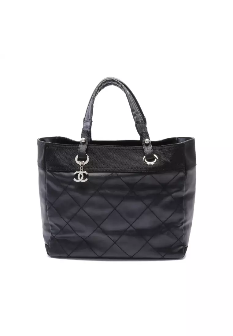 Buy Chanel Preloved Chanel Paris Biarritz MM Handbag tote bag Coated