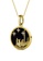 Her Jewellery black Caesar Pendant (Black) - Made with premium grade crystals from Austria 9B163ACA95D4D9GS_2