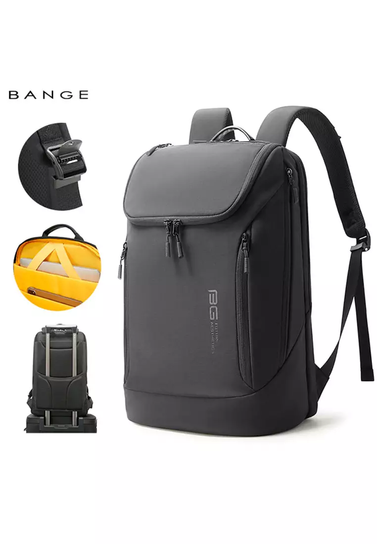 Buy Fashion by Latest Gadget Bange BG2517-1 Nylon Backpack 44x30x16cm -  Black 2026 Online | ZALORA Philippines