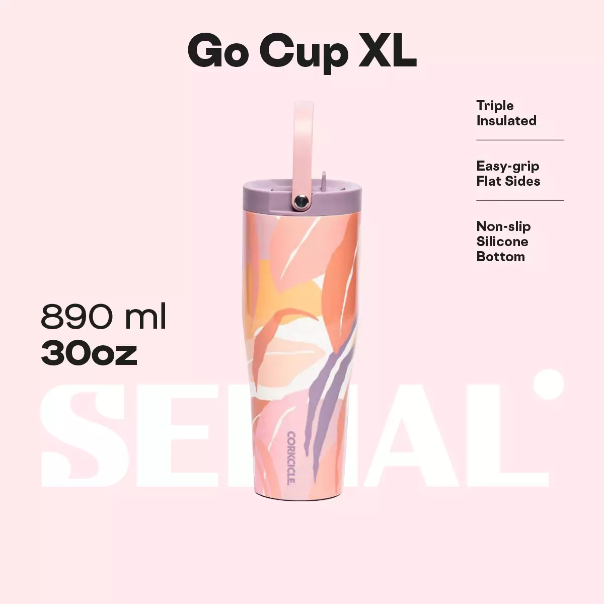 CORKCICLE Go Cup XL 30oz - Tropical Hideaway