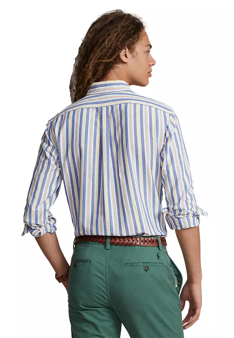 Custom Fit Striped Oxford Shirt