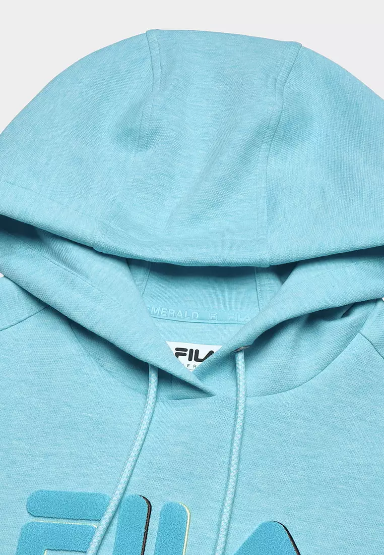 Fila light blue hoodie 2025