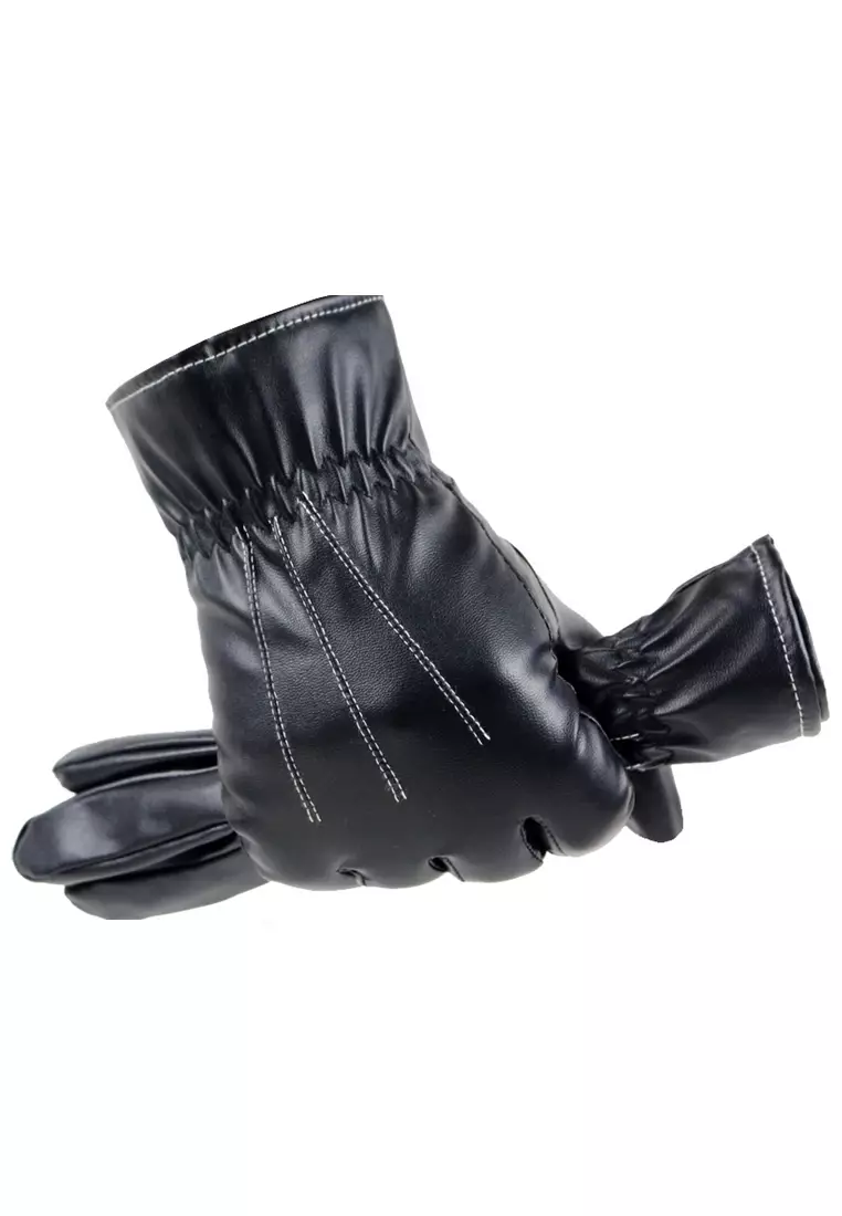 Irroin Gloves Sarung Tangan Motor Pria Waterproof Touchscreen Material Kulit Leather ORIGINAL