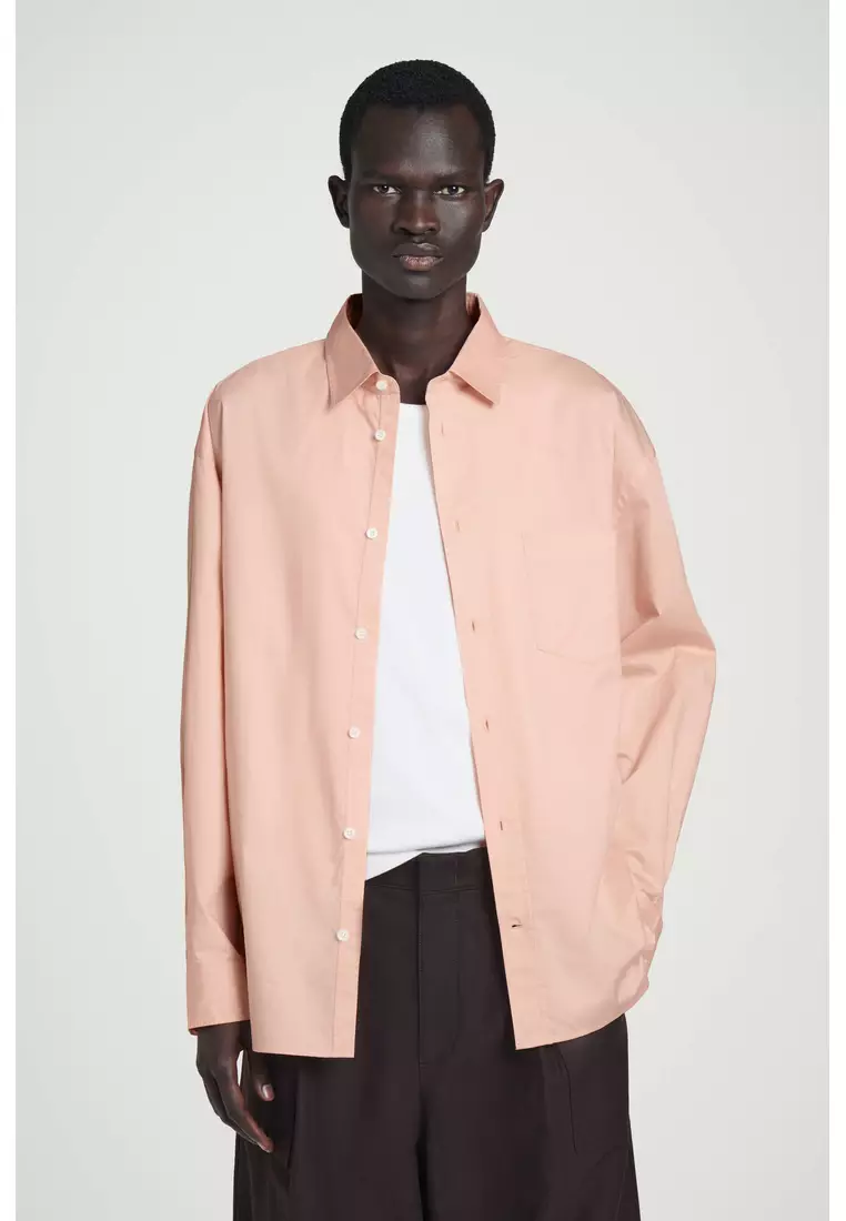 WIDE OVERSIZED COTTON OXFORD SHIRT