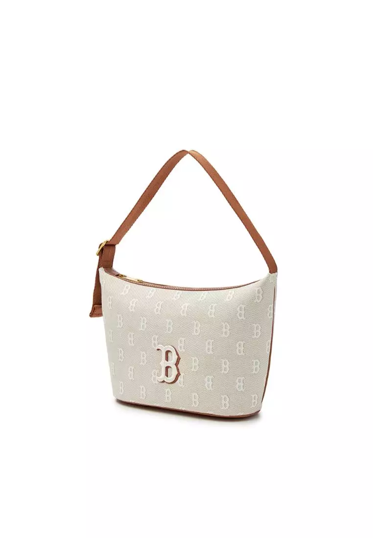 CLASSIC MONOGRAM JACQUARD HOBO BAG BOSTON RED SOX