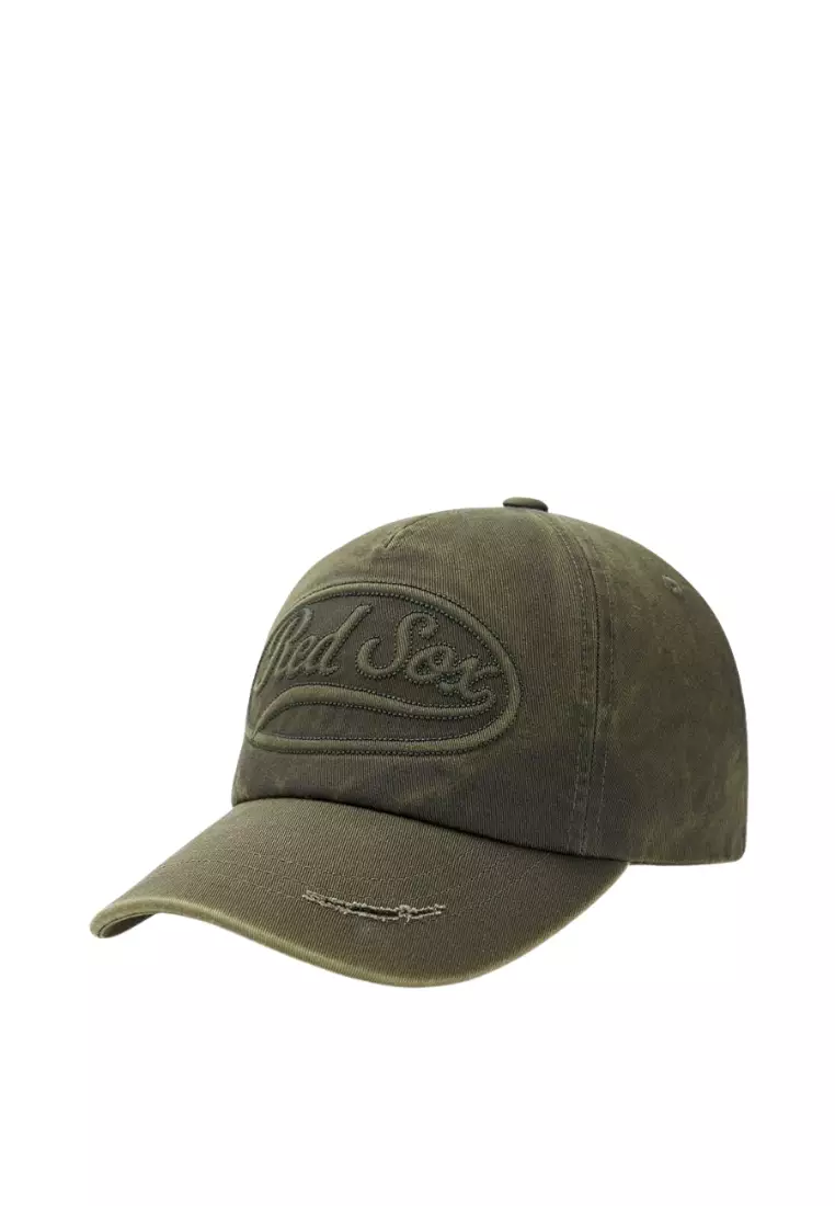 Jual MLB Korea Varsity Vintage Tone Tone Cursive