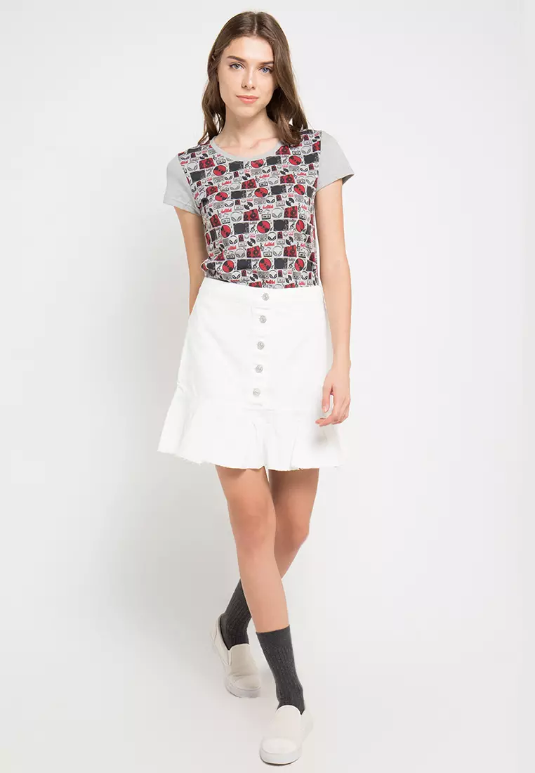 Print Dj Headphone short sleeve Tshirt