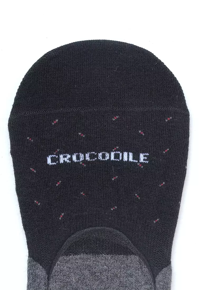 Crocodile SOCK CFCM 0004 Grey - Kaos Kaki Invisible Pria Men Socks