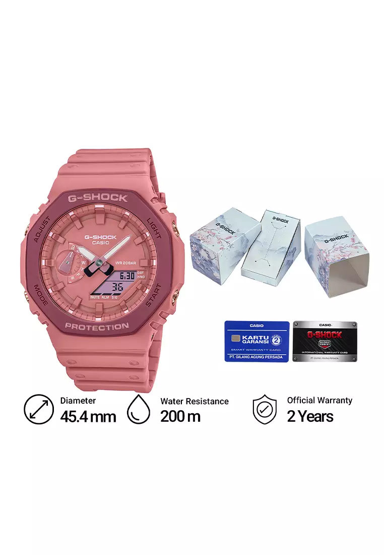 G-SHOCK Women Orange Blossom - Jam Tangan Analog Digital Wanita - GA-2110SL-4A4