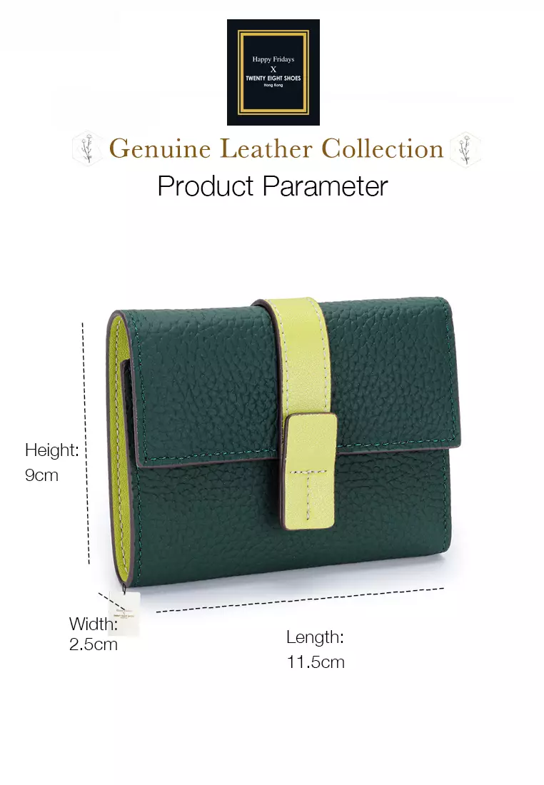 Full Grain Leather Trifold Wallet JW YT-6988