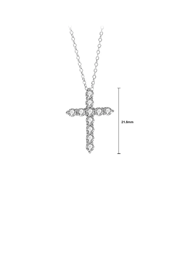 Buy Mooclife 925 Sterling Silver Fashion Brilliant Cross Pendant