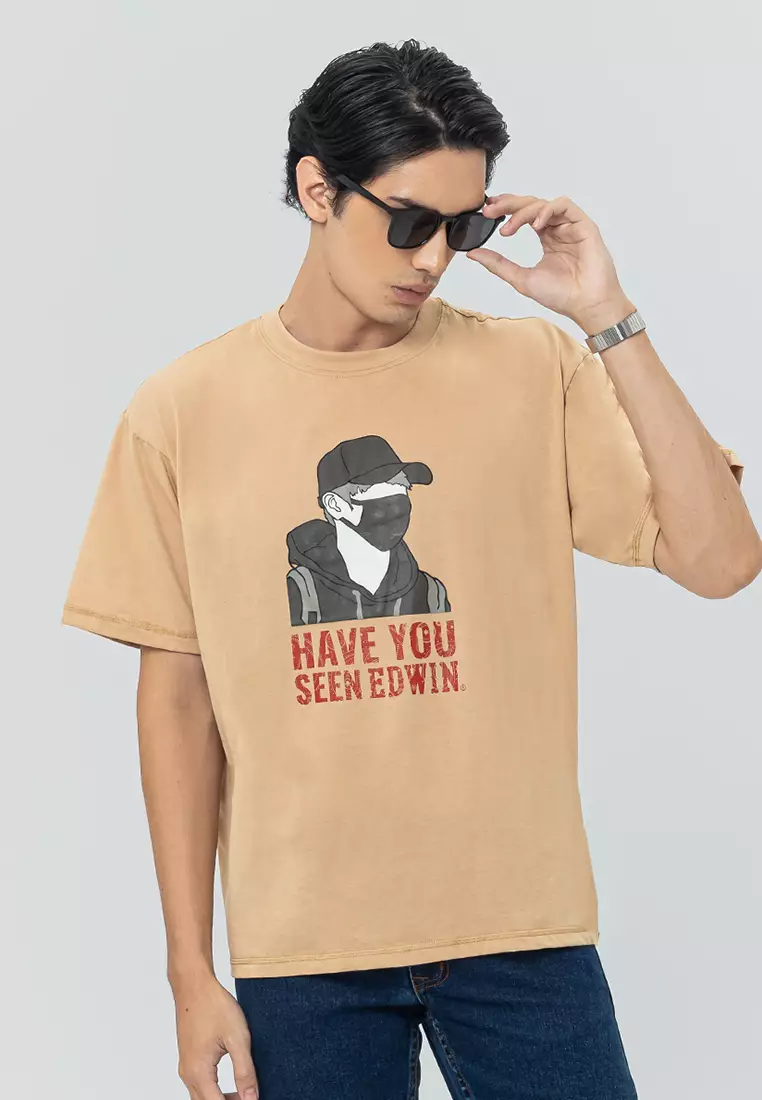 BOURNE BEIGE Kaos Pria Lengan Pendek SS - Top Man Graphic Tee
